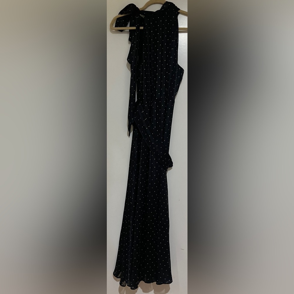 Sachin + Babi Black Midi Dress with White Dots - Picture 6 of 6